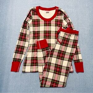 Hanna Andersson Adult Holiday Long John Pajama Top Size S and Bottom Size XS